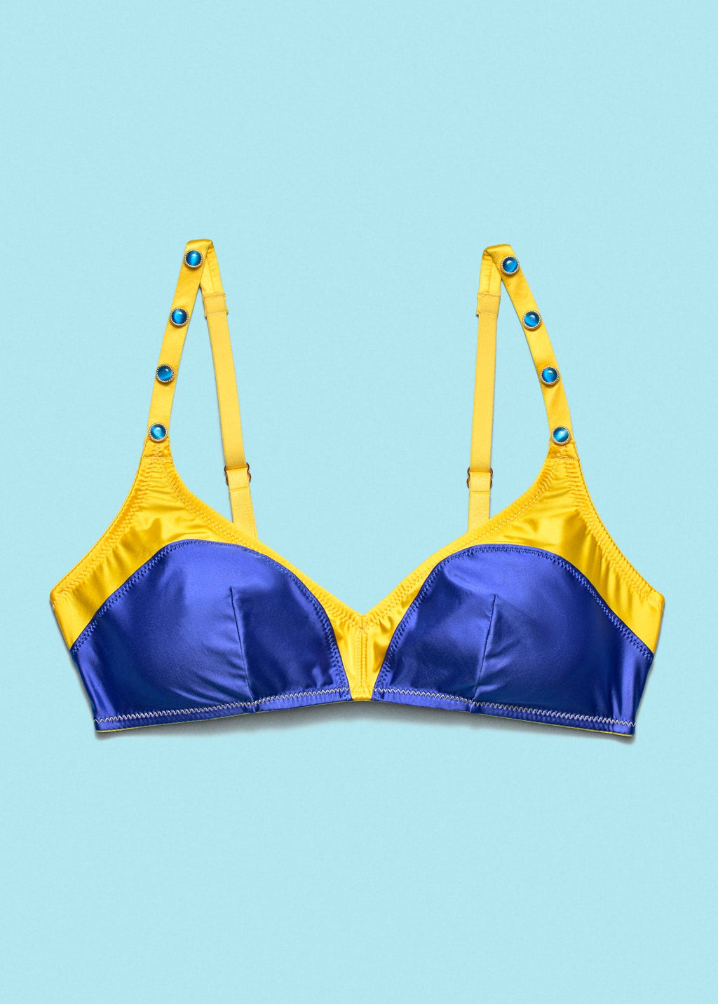 Liquid Jewel Bra And Belt Set