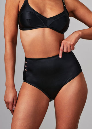 Carnival Jewels High Rise Brief Underwear Black