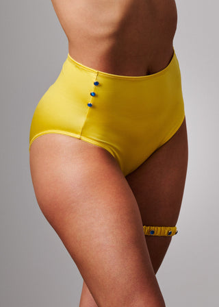 Carnival Jewels High Rise Brief Underwear Lemon Zest High Rise Brief