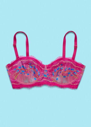 Im Your Favorite Balconette Bra Pink Peacock