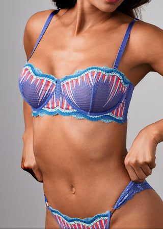 Im Your Favorite Balconette Bra Blue Icicle