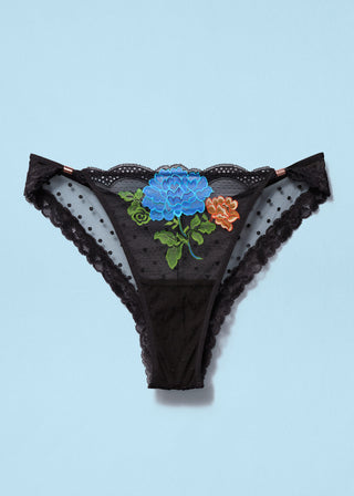 Im Your Favorite Bikini Underwear Black Floral