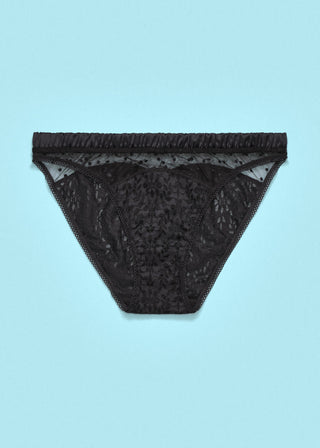 Lacy Dazy Bikini Underwear Black