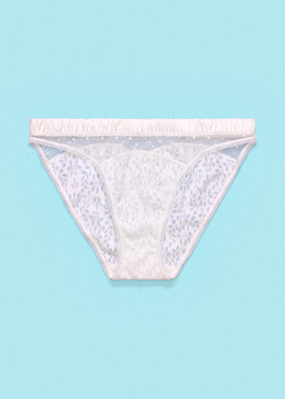 Lacy Dazy Bikini Underwear White