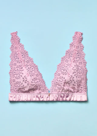 Lacy Dazy Triangle Bralette Orchid Spice