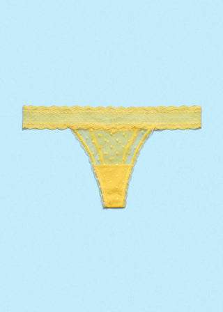 Light Up the World Thong Lemon Zest