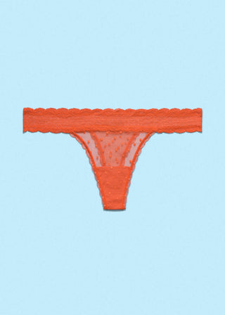 Light Up the World Thong Tangerine Tango