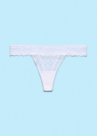 Light Up the World Thong White