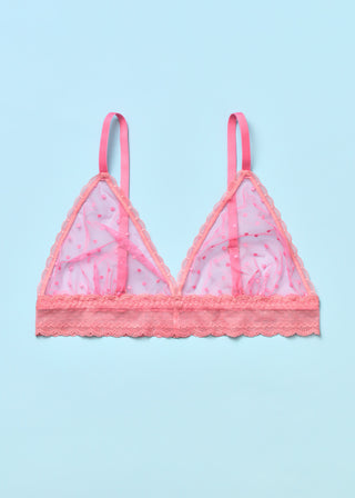 Light Up the World Triangle Bralette Bubble Gum