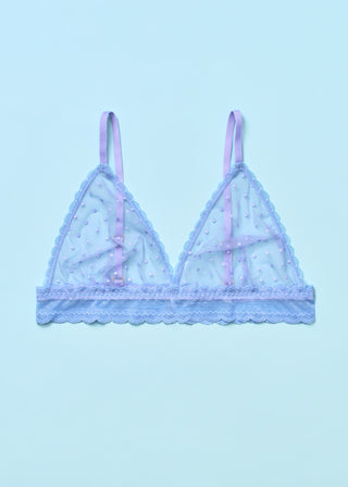 Light Up the World Triangle Bralette Peri Cotton Candy