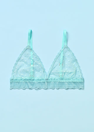 Light Up the World Triangle Bralette Peri Cotton Candy