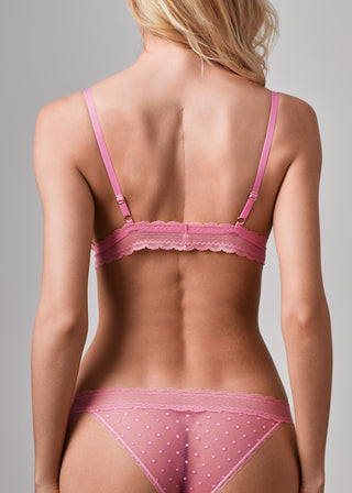Light Up the World Triangle Bralette Bubble Gum