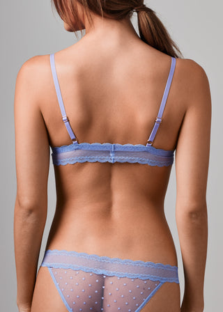 Light Up the World Triangle Bralette Peri Cotton Candy
