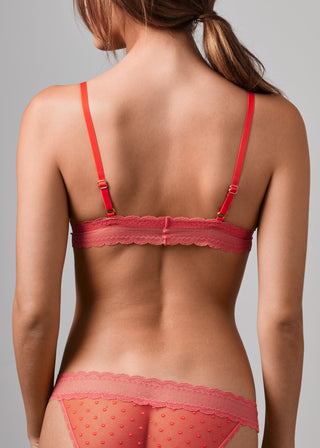 Light Up the World Triangle Bralette Tangerine Tango
