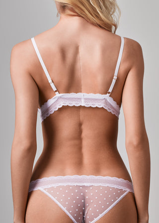 Light Up the World Triangle Bralette White