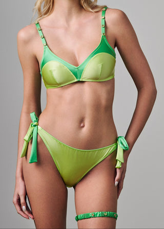 Carnival Jewels Side Tie Bikini Underwear Apple/Lime