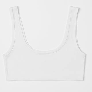 Cindy Scoop Bralette White
